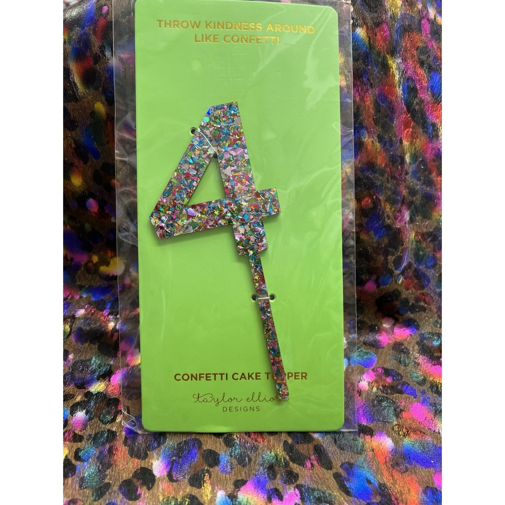 Confetti Cake Topper NEW By Taylor‎ Elliott Designs 4